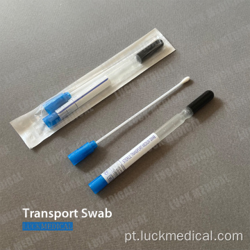 Swab de transporte médico estéril com médio